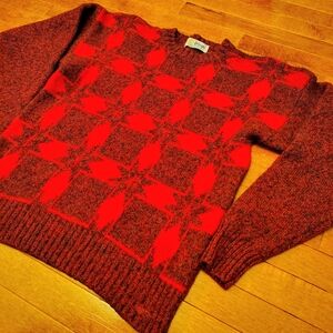 COLLECTOR: Vintage Pringle of Scotland Gold Tag 100% Shetland Wool Sweater XL(M)